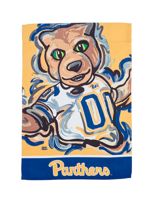 Blue Pitt Panthers Justin Patten Garden Flag