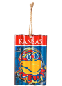 Kansas Jayhawks Corrugate Metal Ornament