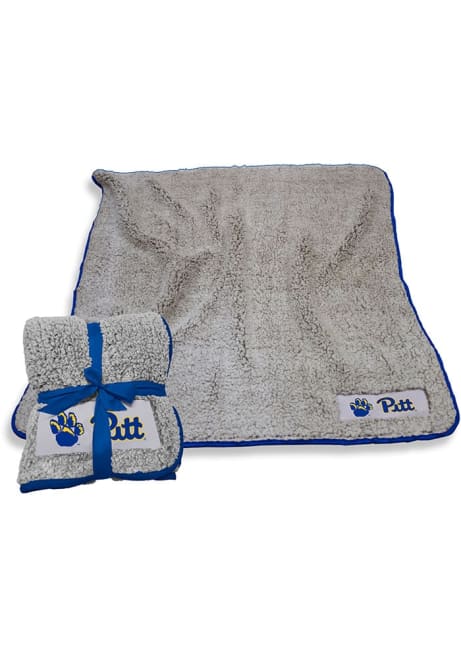 Grey Pitt Panthers Frosty Sherpa Blanket