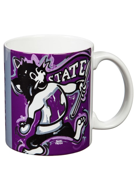 Purple K-State Wildcats Justin Patten 11 oz Mug