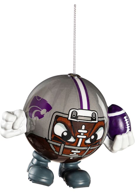 Purple K-State Wildcats Ball Head Ornament Ornament