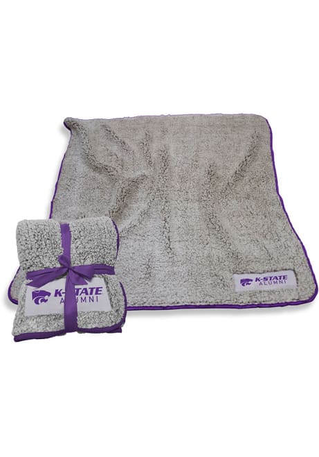 Purple K-State Wildcats Frosty Sherpa Blanket