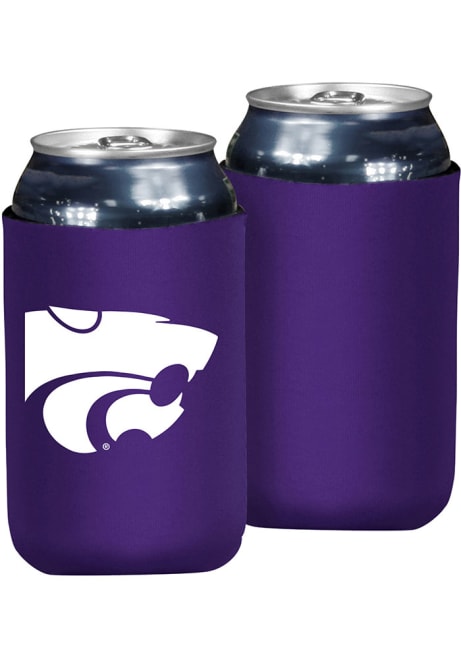 Purple K-State Wildcats 12oz Power Cat Can Coolie