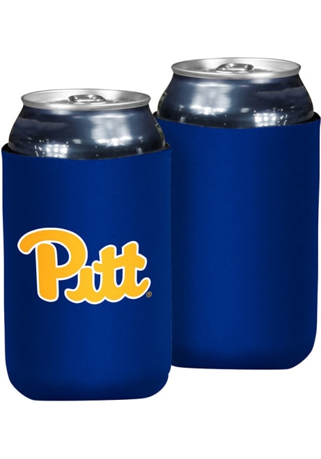 Blue Pitt Panthers 12oz Can Coolie