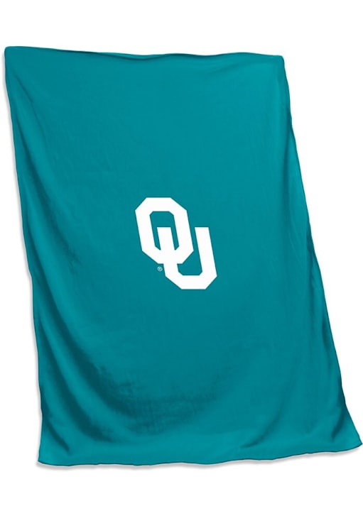 Oklahoma Sooners TEAL Teal Screened Sweatshirt Blanket 14135546