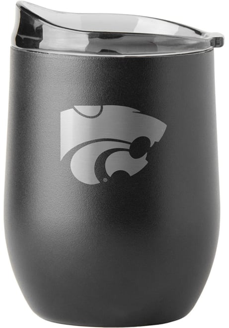 Purple K-State Wildcats 16oz Stainless Steel Stemless