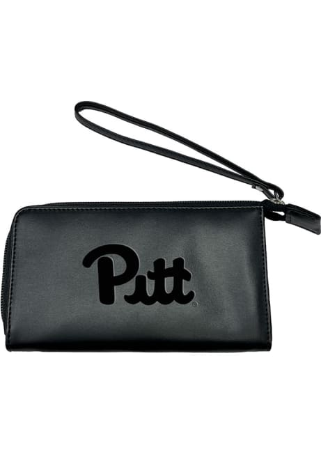 Wristlet Script Pitt Panthers Womens Wallets - Black