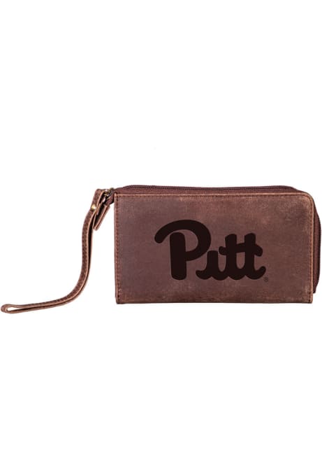 Wristlet Pitt Panthers Womens Wallets - Brown