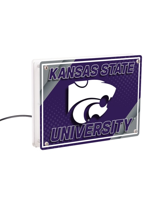 Purple K-State Wildcats LED Lighted Desk Accessory