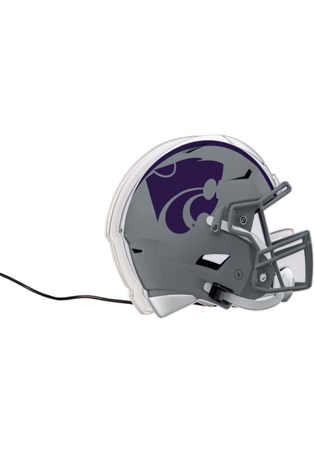 Purple K-State Wildcats LED Helmet Desk Accessory
