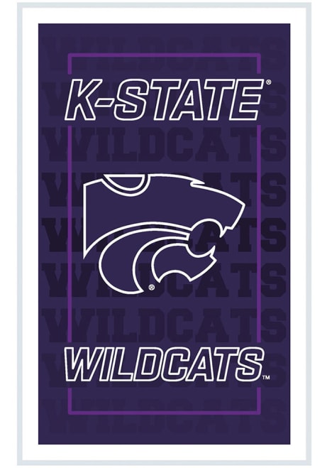Purple K-State Wildcats LED Lighted Wall Sign