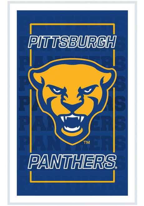 Gold Pitt Panthers LED Lighted Wall Sign