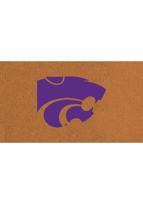 Purple K-State Wildcats Full Color Coir Door Mat