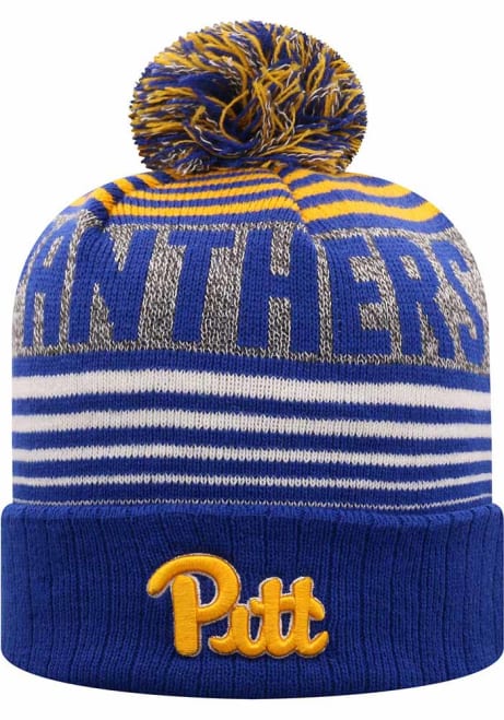 Pitt Panthers Top of the World Overt Mens Knit Hat - Blue