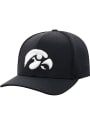 Iowa Hawkeyes Top of the World Night Flex Hat - Black