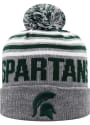 Michigan State Spartans Ensuing Cuff Pom Knit - Grey
