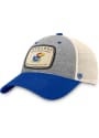 Kansas Jayhawks Chev Meshback Adjustable Hat - Grey