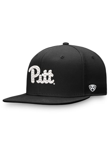 Pitt Panthers Top of the World Iconic Flatbill One-Fit Design Flex Hat - Black