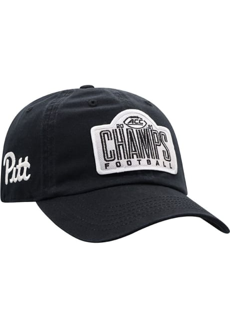 Top of the World Black Pitt Panthers 2021 ACC Champs LR Crew Adjustable Hat