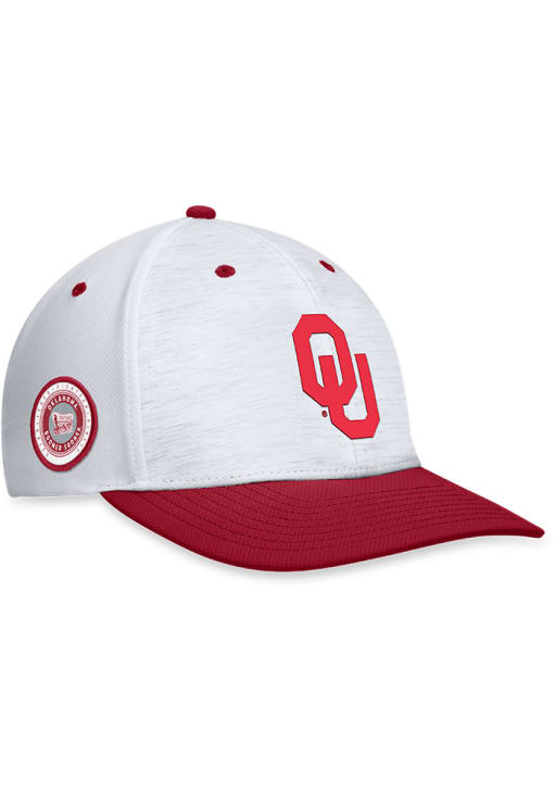 Men's Top of The World Crimson Oklahoma Sooners Team Color Fitted Hat