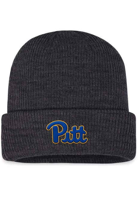 Pitt Panthers Top of the World Sheer Cuff Mens Knit Hat - Grey