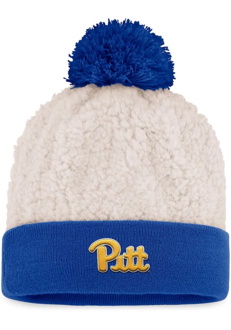 Pitt Panthers Top of the World Grace Cuff Pom Womens Knit Hat - Grey