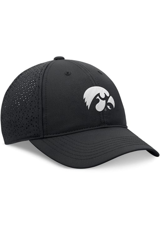 Top of the World Iowa Hawkeyes Tonal Liquese Structured Adjustable Hat - Black