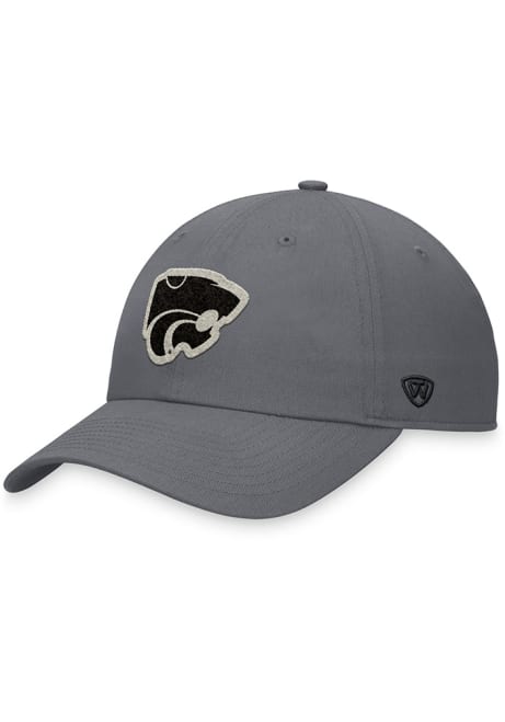 K-State Wildcats Grey Tatted Unstructured Adjustable Hat