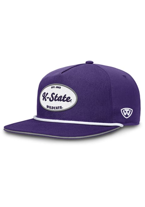 K-State Wildcats Top of the World Iron Golfer Rope Mens Snapback - Purple