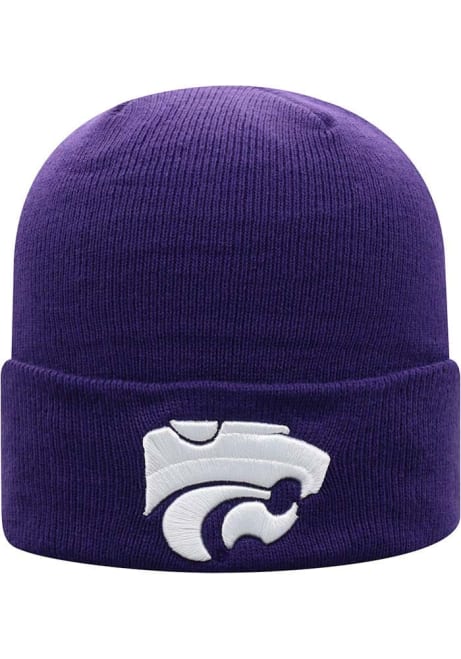 K-State Wildcats Top of the World Cuffed Knit Designed Mens Knit Hat - Purple