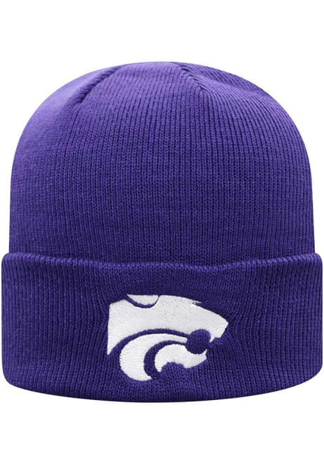 K-State Wildcats Top of the World Cuffed Knit Mens Knit Hat - Purple
