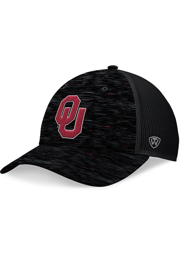 Ok Ok Top of the World Oklahoma Sooners BLACK Streak Trucker