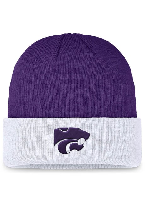 K-State Wildcats Top of the World TOW Cuff Mens Knit Hat - Purple