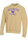 Main image for Mens Washington Huskies Gold Champion Logo Alumni Powerblend Crew Sweatshirt