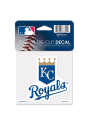 Kansas City Royals 4x4 Logo Auto Decal - Blue