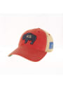 Kansas Flag Side Patch Meshback Adjustable Hat - Red
