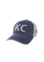 Kansas City Flag Side Patch Meshback Adjustable Hat - Navy Blue