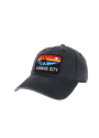 Kansas City Sunset Patch Washed Adjustable Hat - Black