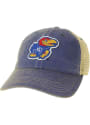 Kansas Jayhawks Old Favorite Trucker Adjustable Hat - Blue