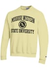 Main image for Champion Missouri Western Griffons Mens Yellow Number One Graphic Long Sleeve Crew Sweatshirt
