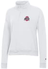 Main image for Womens Ohio State Buckeyes White Champion Powerblend Qtr Zip