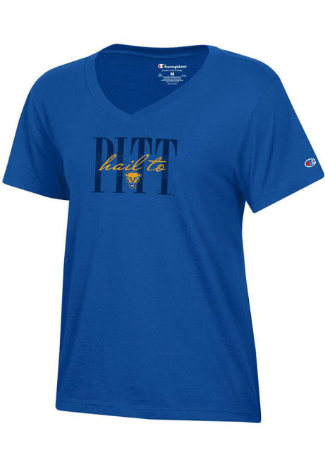 Pitt Panthers Blue Champion Core Short Sleeve T-Shirt