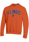 Main image for Champion Illinois Fighting Illini Mens Orange Arch Mascot Long Sleeve Crew Sweatshirt