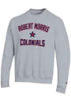 Main image for Champion Robert Morris Colonials Mens Grey Number 1 Long Sleeve Crew Sweatshirt