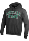 Main image for Champion Michigan State Spartans Mens Charcoal Arch Twill Long Sleeve Hoodie
