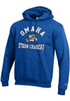 Main image for Champion Omaha Storm Chasers Mens Blue Powerblend Long Sleeve Hoodie