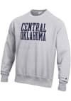 Main image for Champion Central Oklahoma Bronchos Mens Grey Reverse Weave Arch Name Long Sleeve Crew Sweatshirt