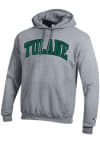 Main image for Champion Tulane Green Wave Mens Grey Twill Long Sleeve Hoodie