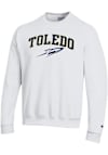 Main image for Mens Toledo Rockets White Champion Arch Mascot Crew Sweatshirt