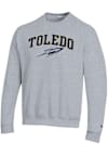 Main image for Mens Toledo Rockets Grey Champion Arch Mascot Crew Sweatshirt